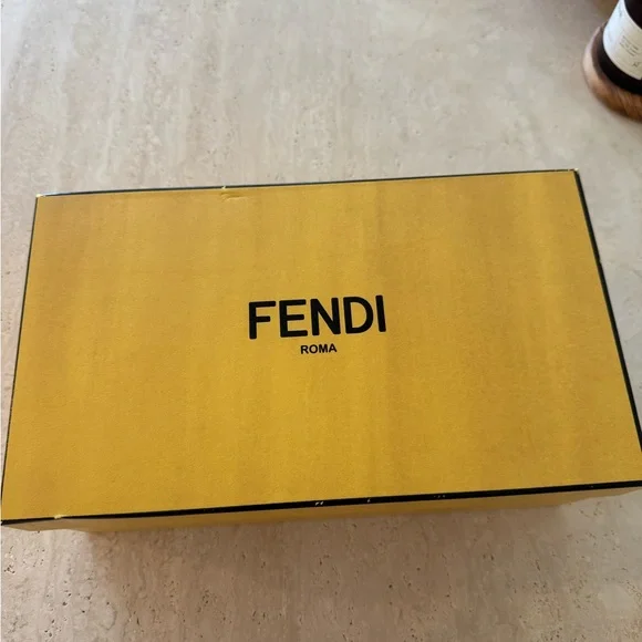 Fendi Mink Fur Baguette Slides - Picture 6 of 6